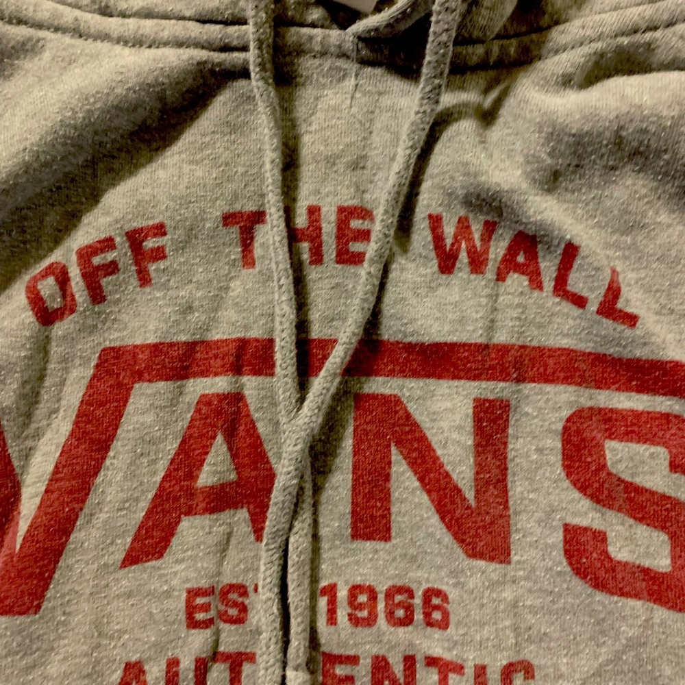 Pull over Vans hoodie.  Excellent condition.